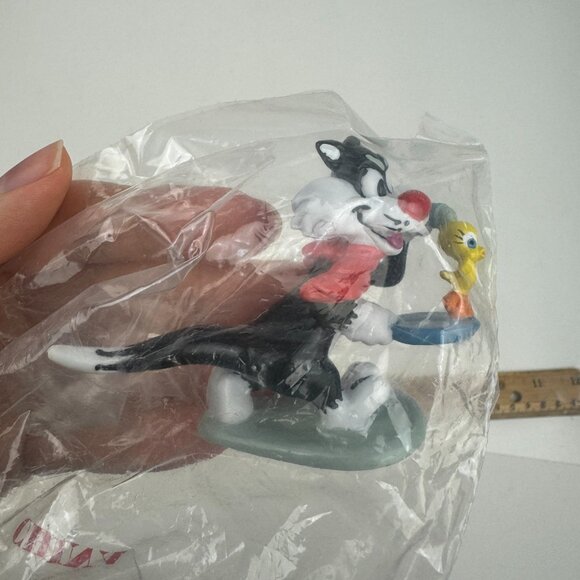 Sealed Vtg 1988 Looney Tunes Sylvester Tweety Bird Applause Cake Topper Figurine - Picture 4 of 9